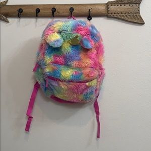 🌈 🦄 fluffy winter backpack
